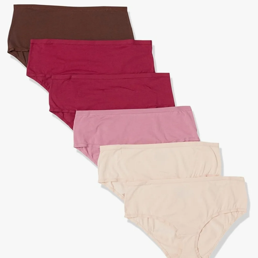 Amazon Essentials Women's Cotton Midi Brief Underwear